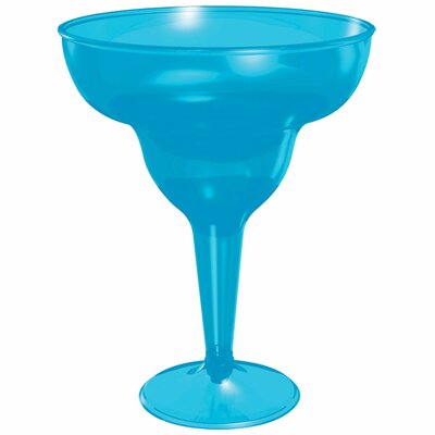 Summer Luau Margarita Plastic Disposable Dessert Cups Amscan Color: Blue