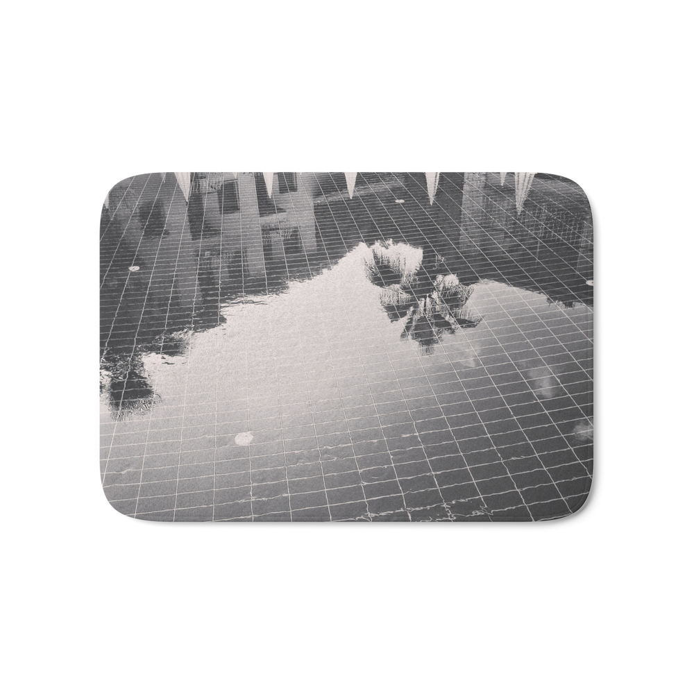 Palm Tree Reflection Bath Mat by laheff