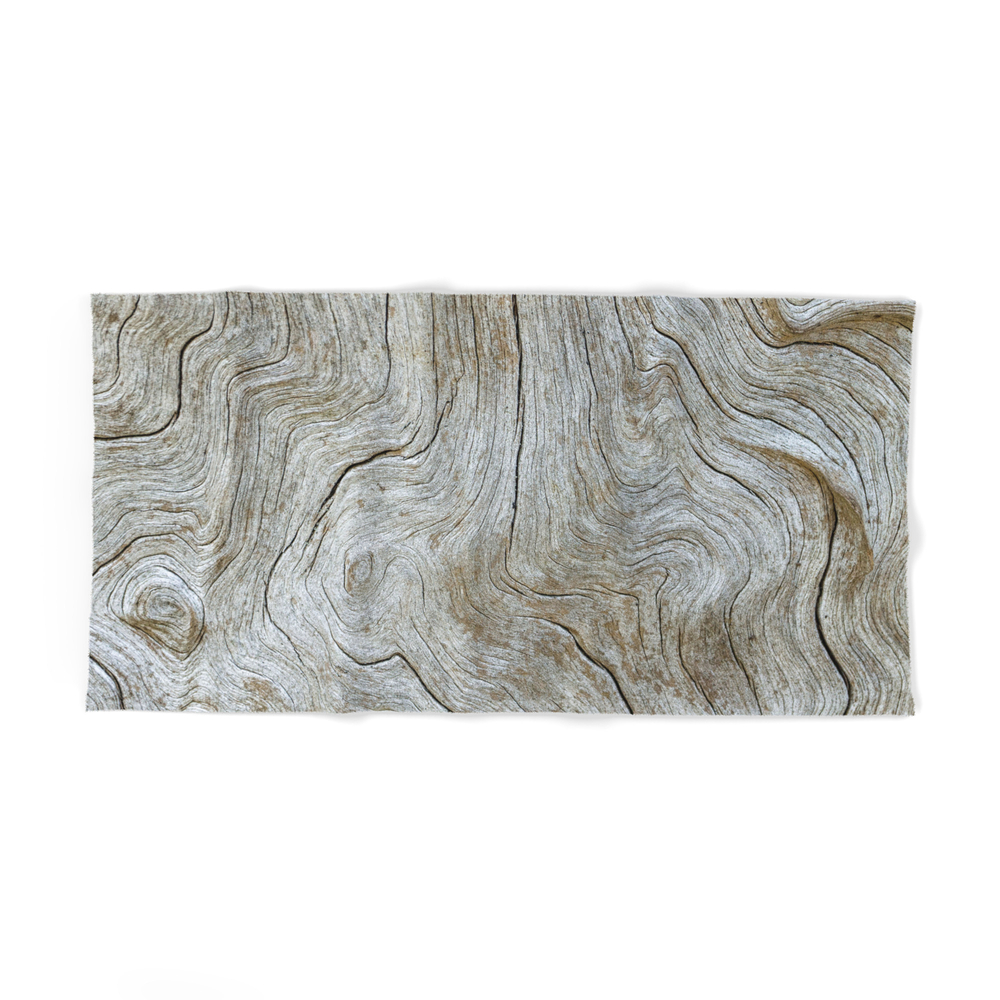 Wood Grain Bath Towel by newmodernfemme