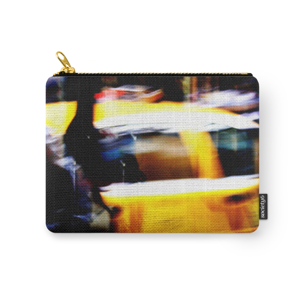 Yellow Carry-All Pouch by artistbaron