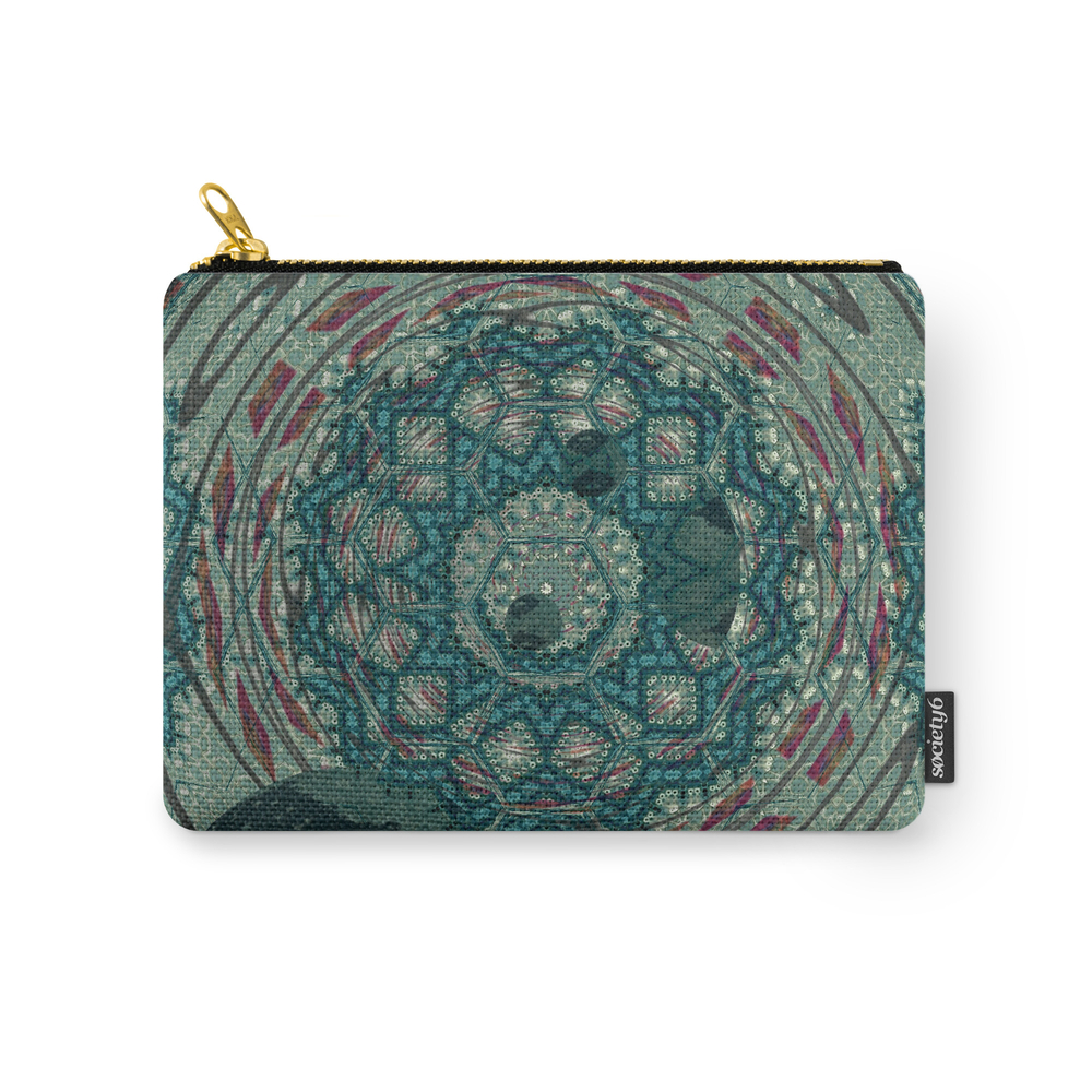 Blurry Blue Carry-All Pouch by dkrueger