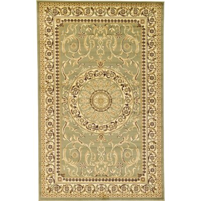 Oskar Light Green Area Rug Charlton Home Rug Size: Square 8'