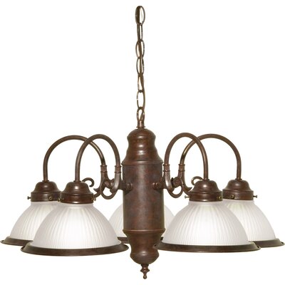 Cupps 5-Light Shaded Chandelier Charlton Home