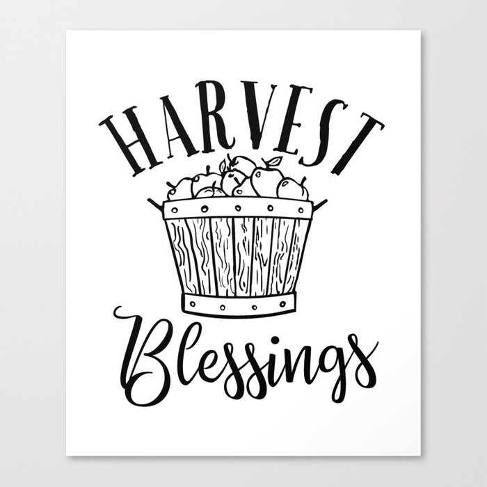 Harvest Blessings Canvas Print by sunnthreads