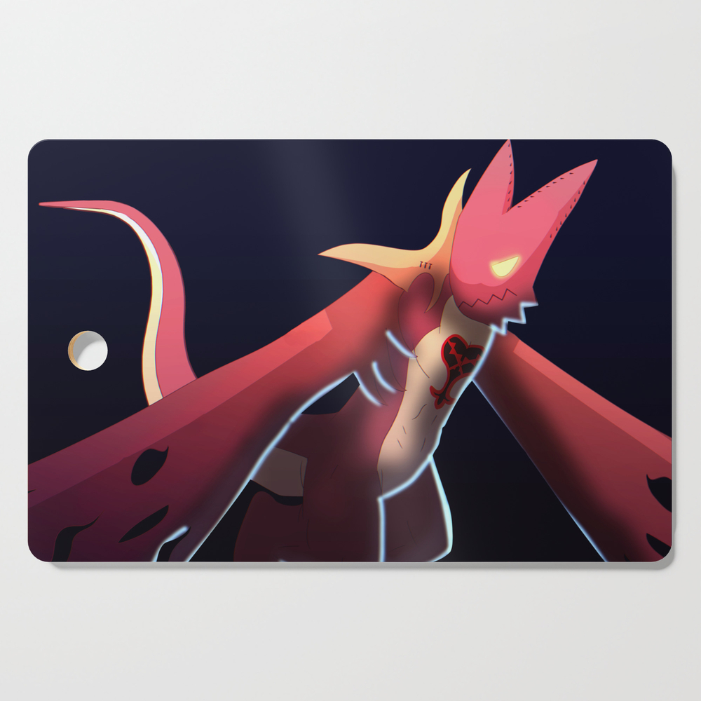 Wyvern Heartless - Gaming Illustration Artwork Monster Dragon Cutting Board by ganenethegriffox