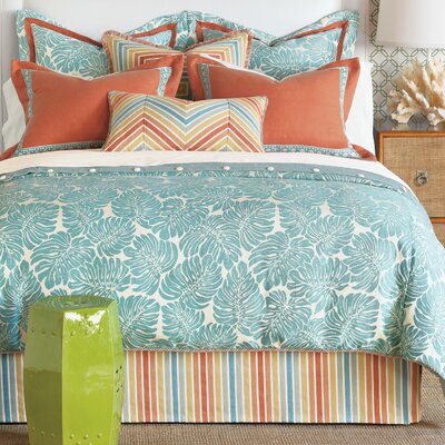 Capri Floral 4 Piece Duvet Cover Set Eastern Accents Size: Twin Duvet Cover + 4 Additional Pieces