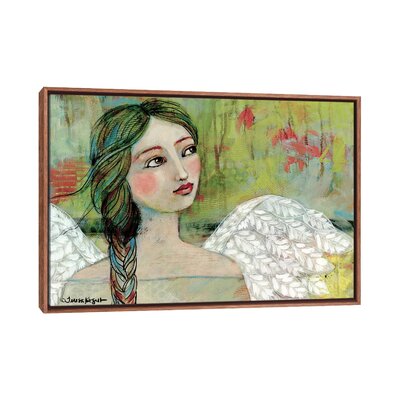 Peaceful Gaze by Teresa Kogut - Painting Print East Urban Home Format: Brown Floater Framed, Matte Color: No Matte, Size: 40