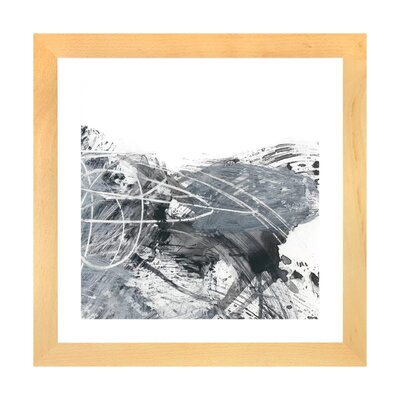 Scribble Out II by Ethan Harper - Painting Print East Urban Home Format: Beige Wood Framed Paper, Size: 24