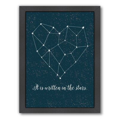 'Written in the Stars' Graphic Art Print East Urban Home Size: 25