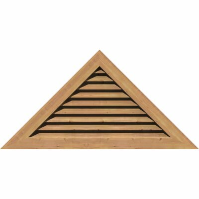 Pitch Wood Triangle Recessed Mount Gable Vent Ekena Millwork Size (Frame & Rough Opening): 34