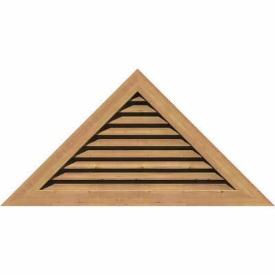 Pitch Wood Triangle Recessed Mount Gable Vent Ekena Millwork Size (Frame & Rough Opening): 34