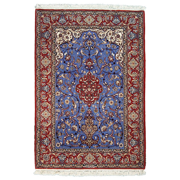 Persian Rug Isfahan Silk Warp 5'5