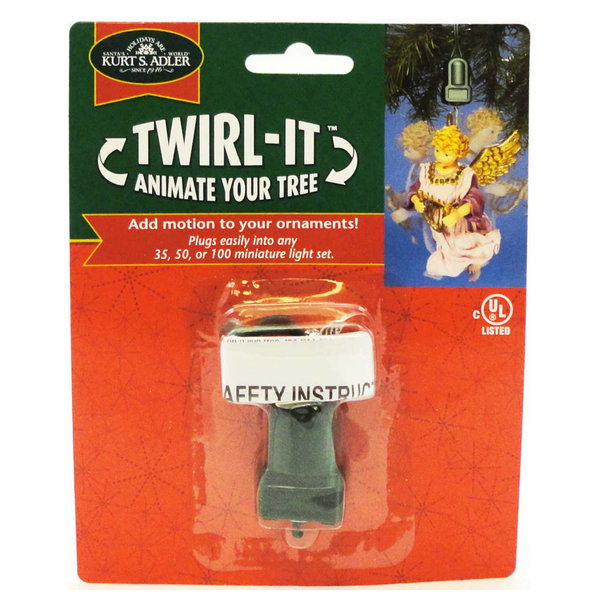 Holiday Ornament Twirl-It Motor Electrical Animate Tree Ornament J7804
