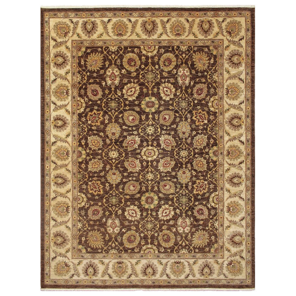 Peshawar Fatimah Brown/Ivory Rug, 9'0x11'9