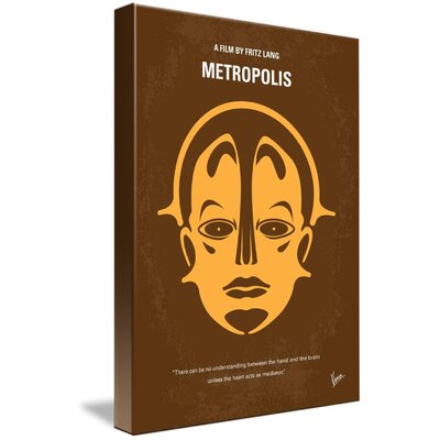 Wall Art Print Entitled, No052 My Metropolis Minimal Movie Poster Digital Design By Chungkong Art Imagekind Format: Wrapped Canvas, Size: 22