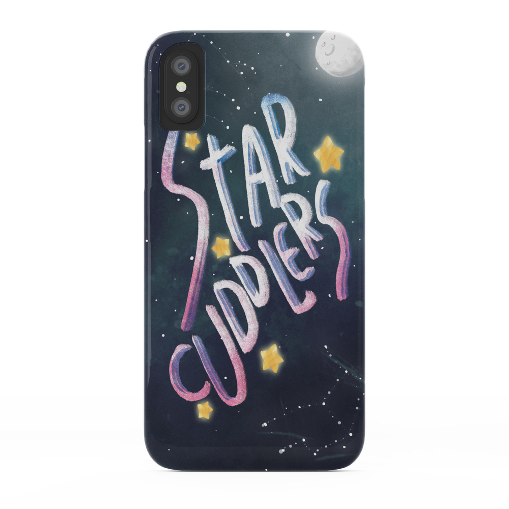 Star Cuddles Phone Case by rostodeneve