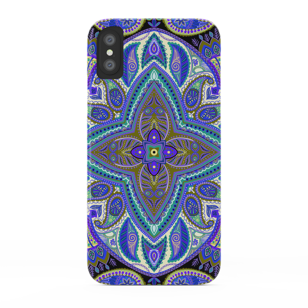 Boho Paisley Floral Var. 2 Phone Case by boho_rhapsody
