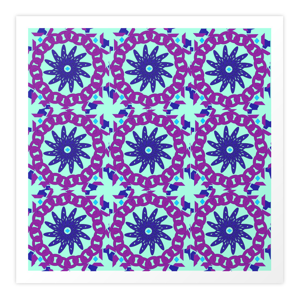Chained In Pinwheel Art Print by creativedesignsbycrissy