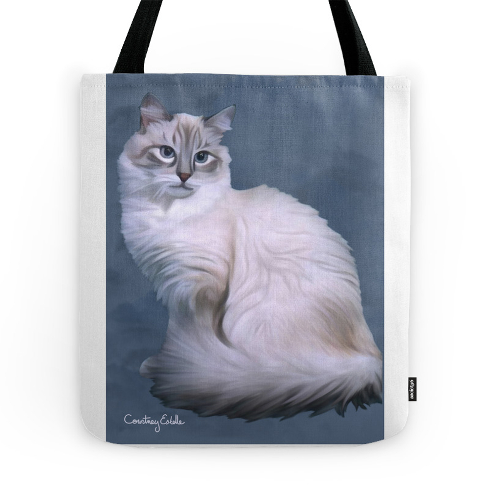 Ol Blue Eyes Tote Bag by artofcourtneyestelle