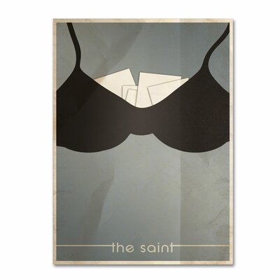 'The Saint' by Megan Romo Framed Graphic Art on Wrapped Canvas Trademark Fine Art Size: 19