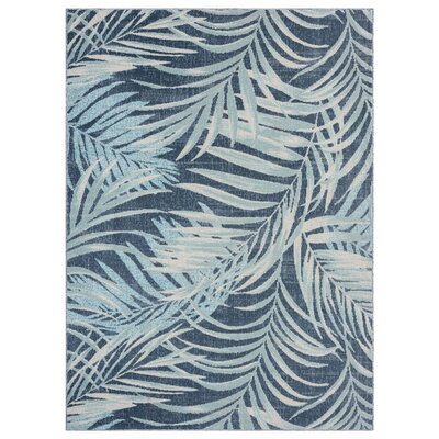Malibu Palm Springs Botanical Navy Blue Area Rug Tommy Bahama Rug Size: Rectangle 5'3