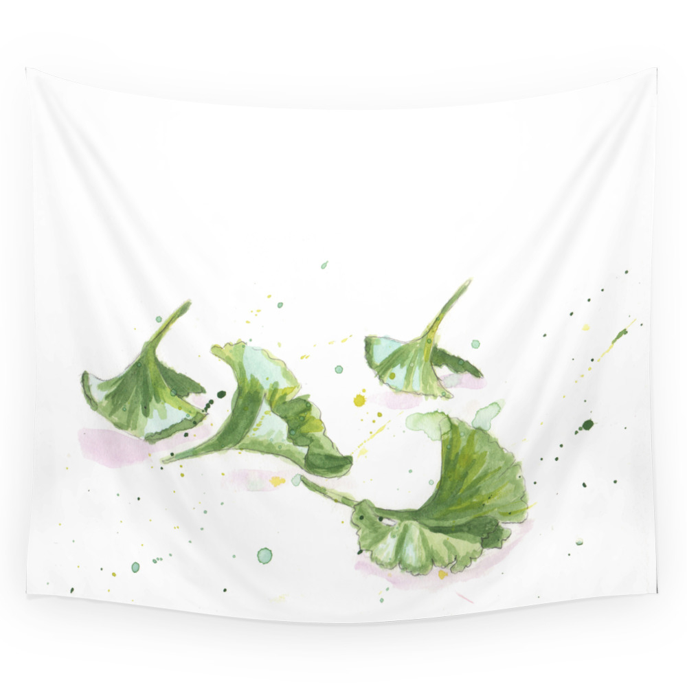 Ginkgo Leaves Wall Tapestry by maxfieldandmadison