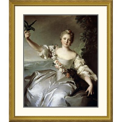 'Portrait of Marquise D'Antin' by Jean-Marc Nattier Framed Painting Print Global Gallery Size: 40