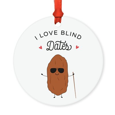 Funny Food Pun Blind Dates Holiday Shaped Ornament The Holiday Aisle®