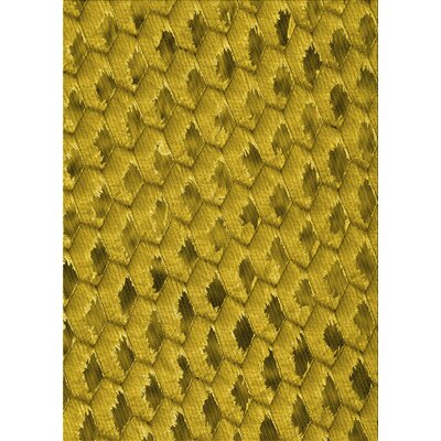 Havendale Wool Yellow Area Rug East Urban Home Rug Size: Rectangle 2' x 4'
