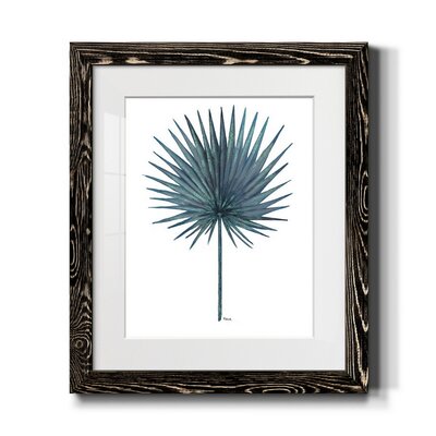 Blue Oasis II - Picture Frame Painting Print on Paper Bay Isle Home™ Frame Color: Black, Size: 24