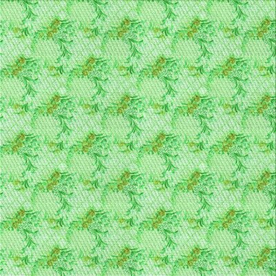 Rivas Floral Wool Green Area Rug East Urban Home Rug Size: Square 6'
