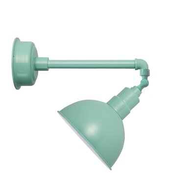Blackspot LED Outdoor Barn Light Latitude Run® Finish: Jade, Size: 14.13