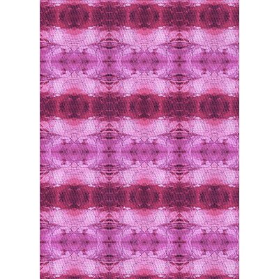 Carolyn Oriental Wool Pink Area Rug East Urban Home Rug Size: Rectangle 7' x 10'