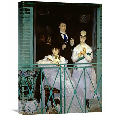 'The Balcony' by Edouard Manet Painting Print on Wrapped Canvas Vault W Artwork Size: 30