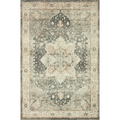 Erp Oriental Ivory/Slate Area Rug Charlton Home® Rug Size: Rectangle 3'3