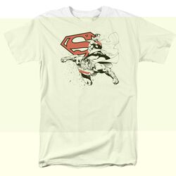 SUPERMAN DOUBLE THE POWER - S/S ADULT 18/1 - PINK T-Shirt